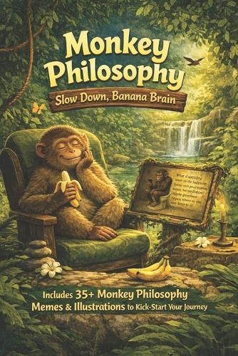 Monkey Philosophy: Slow Down, Banana Brain Life Lessons, Mindfulness, and Humour from Viral Monkey Memes: A Funny Mindfulness Meme Book for Overthinkers, Burnt-Out Humans, and Anyone Who Needs to Slow Down