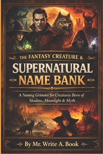 The Fantasy Creature & Supernatural Name Bank: A Naming Grimoire for Creatures Born of Shadow, Moonlight & Myth