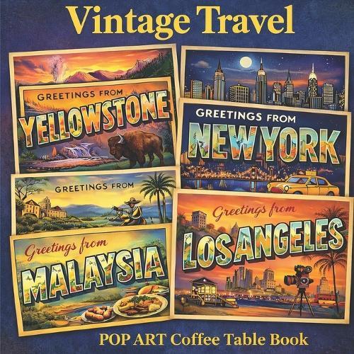 Vintage Travel: Pop Art Coffee Table Book
