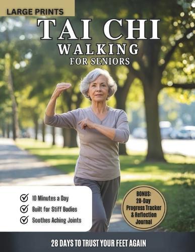 Tai Chi Walking for Seniors: A 28-Day, Step-by-Step Daily Practice to Improve Balance, Prevent Falls, and Strengthen Joints in Just 10 Minutes a Day (Large Print & Illustrated)