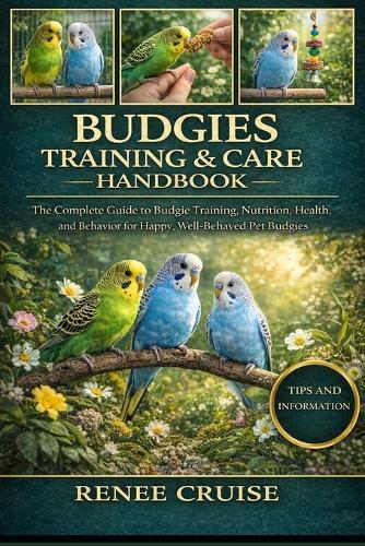 Budgies Training & Care Handbook: The Complete Guide to Budgie Training, Nutrition, Health, and Behavior for Happy, Well-Behaved Pet Budgies.