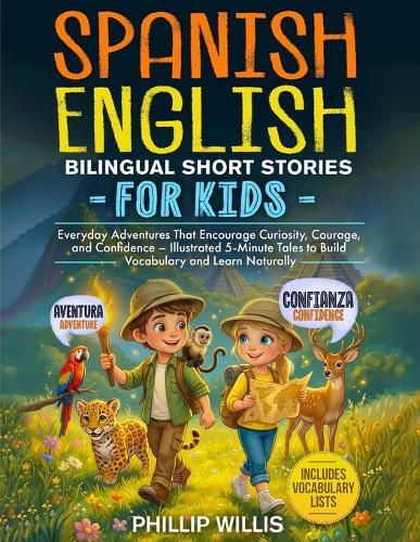 Spanish-English Bilingual Short Stories for Kids: Everyday Adventures That Encourage Curiosity, Courage, and Confidence - Illustrated 5-Minute Tales to Build Vocabulary and Learn Naturally