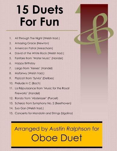 15 Oboe Duets for Fun (popular classics) - various levels