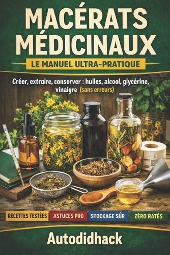 Macérats Médicinaux - Le Manuel Ultra-Pratique: Créer, extraire, conserver: huiles, alcool, glycérine, vinaigre (sans erreurs)