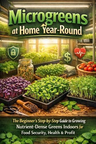 Microgreens at Home Year-Round: The Beginner's Step-by-Step Guide to Growing Nutrient-Dense Greens Indoors for Food Security, Health & Profit