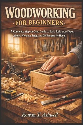 Woodworking for Beginners: A Complete Step-By-Step Guide To Basic Tools, Wood Types, Joinery, Workshop Setup, And DIY Projects For Home