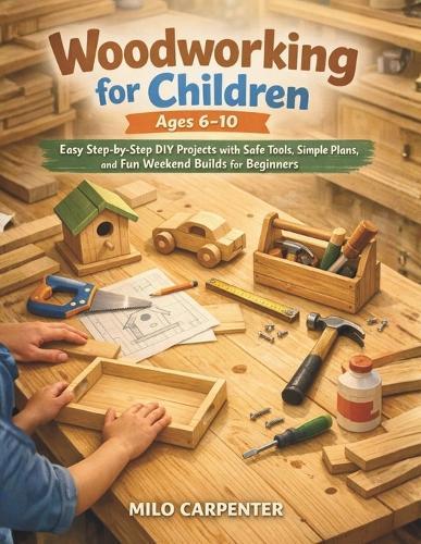 Woodworking for Children Ages 6-10: Easy Step-by-Step DIY Projects with Safe Tools, Simple Plans, and Fun Weekend Builds for Beginners