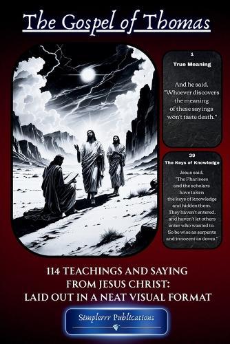 The Gospel of Thomas: 114 Teachings And Saying From Jesus Christ: Laid Out In A Neat Visual Format (Deep Red)