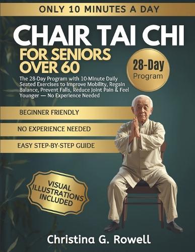 Chair Tai CHI for Seniors Over 60: The 28-Day Program with 10-Minute Daily Seated Exercises to Improve Mobility, Regain Balance, Prevent Falls, Reduce Joint Pain & Feel Younger - No Experience Needed