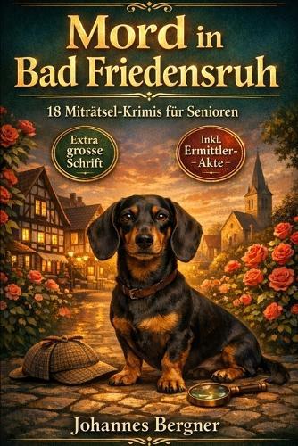 Mord in Bad Friedensruh: 18 spannende Miträtsel-Krimis mit Kommissar Hansen & Dackel Bodo Das ideale Gedächtnistraining für Senioren Inklusive Lösungen & Ermittler-Akte Extra große Schrift (Großdruck)
