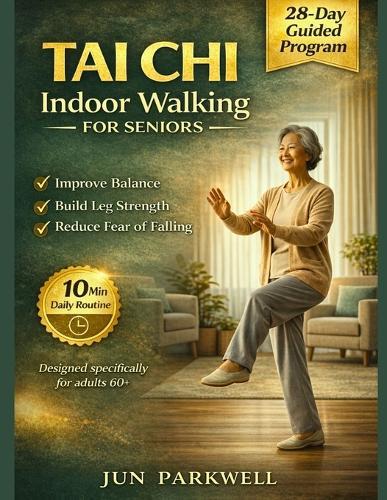Tai Chi Indoor Walking For Seniors: From Unsteady Steps to Confident Walking: A Gentle 28-Day Home Program to Improve Balance, Build Leg Strength, and Overcome the Fear of Falling in Just 10 Minutes a Day