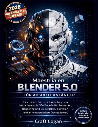 Blender 5.0 Mastery für Absolut Anfänger: Eine Schritt-für-Schritt-Anleitung, um beeindruckende 3D-Modelle für Animation, Rendering und 3D-Druck zu erstellen (enthält herunterladbare Übungsdateien)