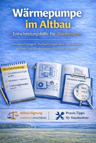 Wärmepumpe im Altbau: Entscheidungshilfe für Hausbesitzer - Voraussetzungen, Vorlauftemperatur, Heizkörper, Kosten und Förderungen verständlich erklärt