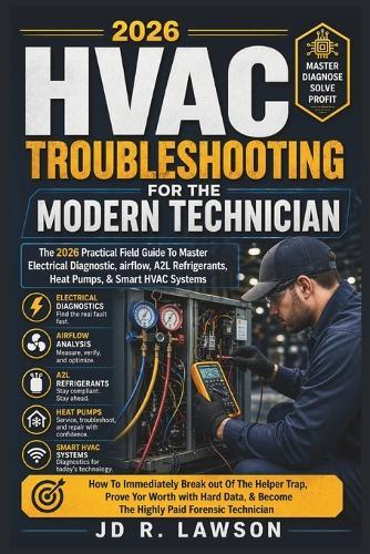 HVAC Troubleshooting for the Modern Technician: The Practical Fieldguide to Master Electrical Diagnostics, Airflow, A2l Refrigerants, Heat Pumps, & Smart HVAC System in the 2026 Era