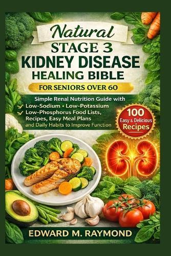 Natural Stage 3 Kidney Disease Healing Bible For Seniors over 60: Simple Renal Nutrition Guide with Low-sodium, low-potassium & low-phosphorus food lists, recipes, easy meal plans and daily habits to improve function