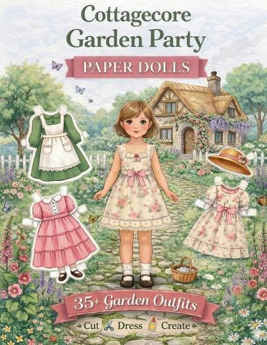 Cottagecore Garden Party Paper Dolls: Cut, Dress and Create 35+ Cottagecore Garden Outfits
