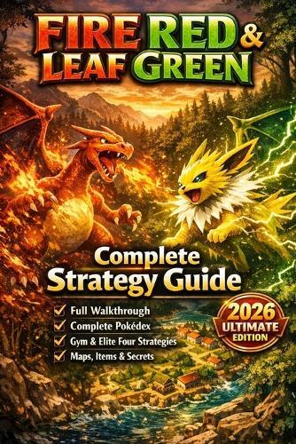 FireRed & LeafGreen Complete Strategy Guide - 2026 Ultimate Edition: Full Walkthrough, Pokédex, Kanto Map Navigation, Gym Leaders, Elite Four, Items, Secrets & Advanced Trainer Tips