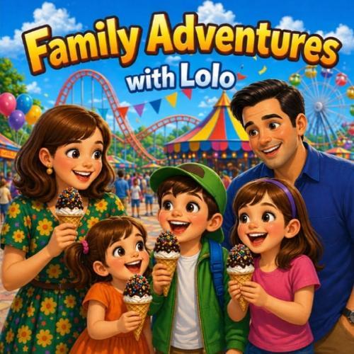 Lolo's Family Adventures/ A Day at the Park: English Edition (8.5 x 8.5 in - 28 pages): A children's illustrated book about family, fun, and park adventures