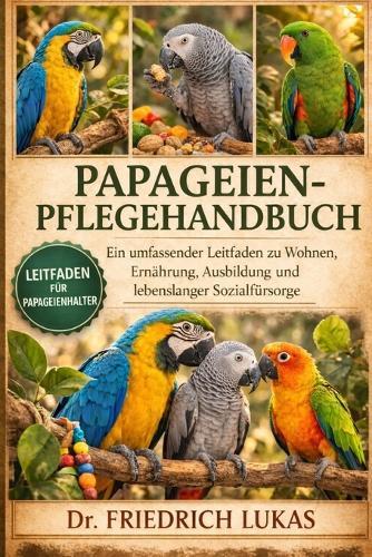 Papageien-Pflegehandbuch: Ein umfassender Leitfaden zu Wohnen, Ernährung, Ausbildung und lebenslanger Sozialfürsorge