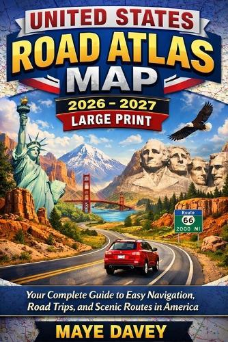 United States Road Atlas Map 2026-2027 Large Print: Your Complete Guide to Easy Navigation, Road Trips, and Scenic Routes in America