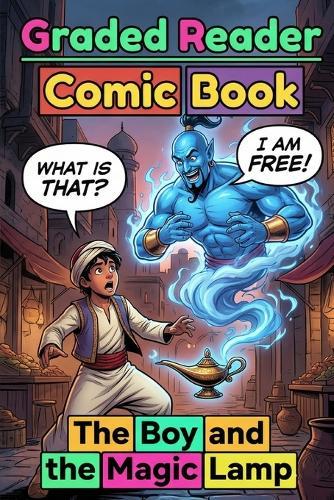 The Boy and the Magic Lamp: Visual Comic Graded Reader - A1-A2 CEFR Self-Study Adult ESL Beginner English Stories: A Graded Reader for Adult Learners (Level A1/A2), Picture-Context Visual Learning - Self-Paced Easy Reading Practice.