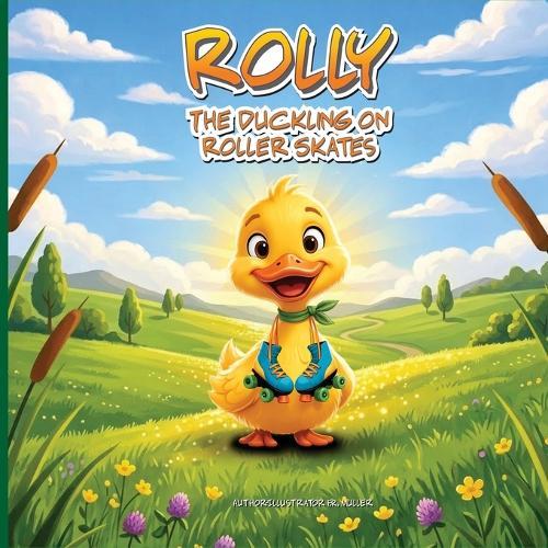 Rolly the duckling on roller skates