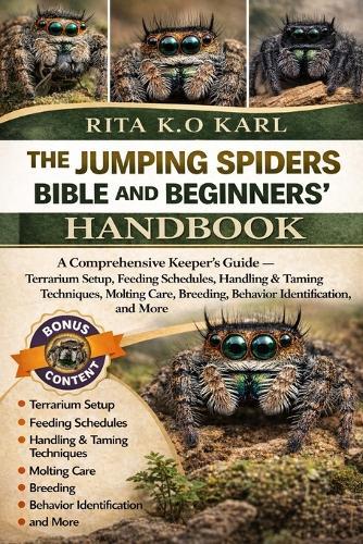 The Jumping Spider Bible and Beginners' Handbook: A Comprehensive Keeper's Guide - Terrarium Setup, Feeding Schedules, Handling & Taming Techniques, Molting Care, Breeding, Behavior Identification, and More.