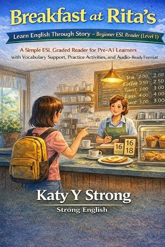 Breakfast at Rita's: Learn English Through Story - Beginner ESL Reader (Level 1): A Simple ESL Graded Reader for Pre-A1 Learners with Vocabulary Support, Practice Activities, and Audio-Ready Format