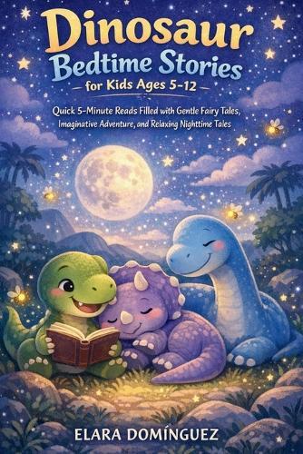 Dinosaur Bedtime Stories for Kids Ages 5-12: Quick 5-Minute Reads Filled with Gentle Fairy Tales, Imaginative Adventure, and Relaxing Nighttime Tales