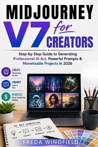 Midjourney V7 for Creators: Step-by-Step Guide to Generating Professional AI Art, Powerful Prompts & Monetizable Projects in 2026