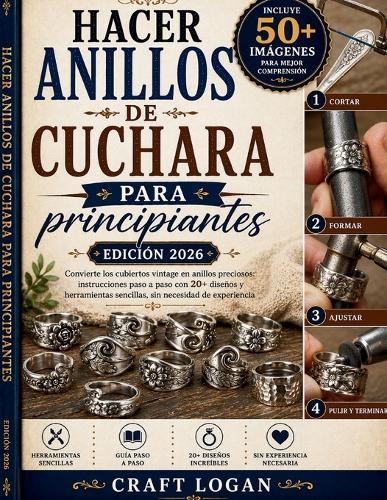 Hacer anillos de cuchara para principiantes (edición 2026): Convierte los cubiertos vintage en anillos preciosos: instrucciones paso a paso con 20+ diseños y herramientas sencillas, sin necesidad de experiencia