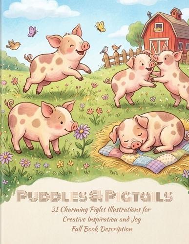 Puddles & Pigtails: 31 Charming Piglet Illustrations for Creative Inspiration and Joy Full Book Description