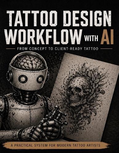 Tattoo Design Workflow with AI: A Professional System for Creating Tattoo Designs - From Concept and Prompt to Stencil and Body Visualization