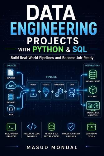 Data Engineering Projects with Python & SQL: Build Real ETL Pipelines, Data Warehouses & Analytics Systems (Beginner to Job-Ready, 2026)