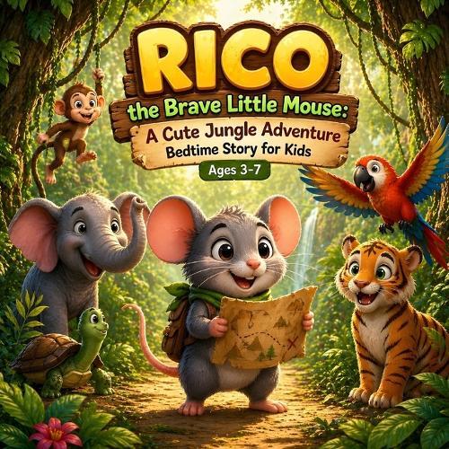 Rico the Brave Little Mouse: A Cute Jungle Adventure Story: A Heartwarming Bedtime Story for Kids Ages 3-7 About Bravery, Friendship & Self-Confidence