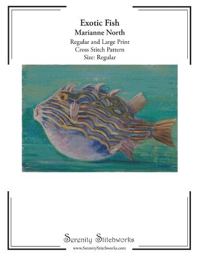 Exotic Fish Cross Stitch Pattern - Marianne North - Regular Size Edition: Regular and Large Print Cross Stitch Pattern