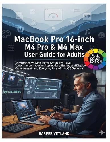 MacBook Pro 16-inch M4 Pro & M4 Max User Guide for Adults: Comprehensive Manual for Setup Pro-Level Performance, Creative Applications Battery and Display Management, and Everyday Use of macOS Sequoia