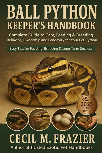 Ball Python Keeper's Handbook: Complete Guide to Care, Feeding, Breeding, behavior, ownership, and Longevity for Your Pet Python
