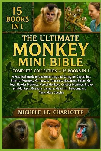 The Ultimate Monkey Mini Bible: COMPLETE COLLECTION - 15 BOOKS IN 1: A Practical Guide to Understanding and Caring for Capuchins, Squirrel Monkeys, Marmosets, Tamarins, Macaques, Spider Monkeys, Howler Monkeys, Vervet Monkeys, Colobus Monkeys