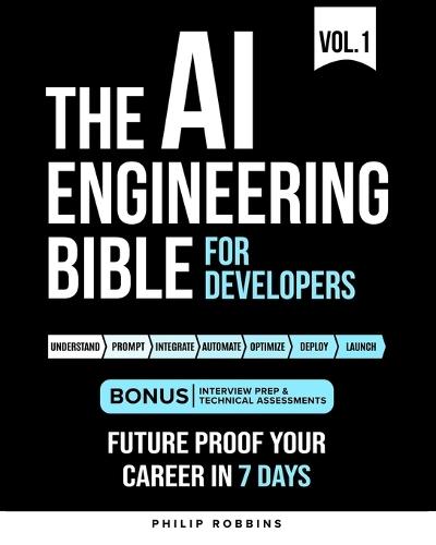 The AI Engineering Bible for Developers: Essential Programming Languages, Machine Learning, LLMs, Prompts & Agentic AI. Future Proof Your Career In the Artificial Intelligence Age in 7 Days