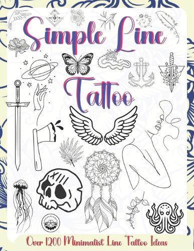 Simple Line Tattoo: Over 1200 Minimalist Line Tattoo Ideas.featuring elegant geometric shapes, floral patterns, abstract symbols, and creative one-line ideas to inspire your next tattoo or artistic project.