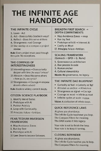 The Infinite Age Playbook: Goldston's Frameworks for Infinite Possibility