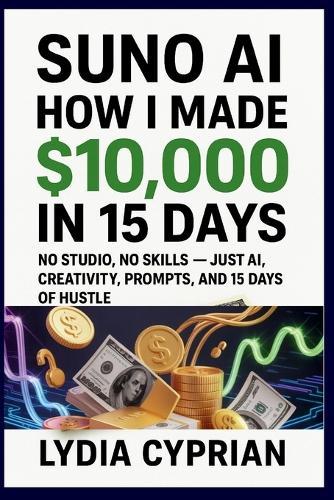 Suno AI: How I Made $10,000 in 15 Days with AI Music: No Studio, No Skills - Just AI, Creativity, Prompts, and 15 Days of Hustle