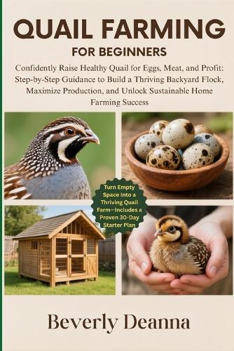 Quail Farming for Beginners: Confidently Raise Healthy Quail for Eggs, Meat, and Profit: Step-by-Step Guidance to Build a Thriving Backyard Flock, Maximize Production, and Unlock Sustainable Home Farming Success
