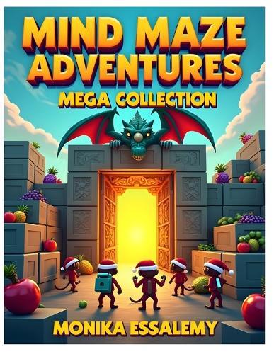 Mind Maze Adventures - Maze Mega Collection 1: Bundle of 60 Maze pages, For kids age 4-8, Large size 8.5 x 11