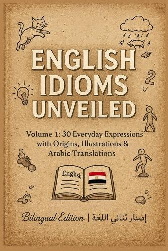 English Idioms Unveiled Volume 1: 30 Everyday Expressions with Origins, Illustrations & Arabic Translations
