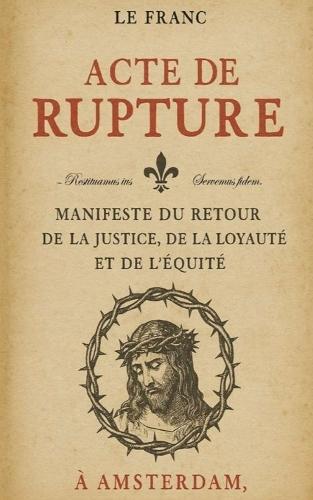 Acte de rupture: Manifeste du retour de la justice, de la loyauté et de l'équité