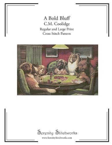 A Bold Bluff Cross Stitch Pattern - C.M. Coolidge: Regular and Large Print Cross Stitch Pattern