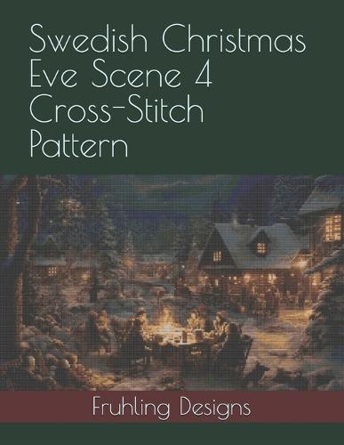Swedish Christmas Eve Scene 4 Cross-Stitch Pattern