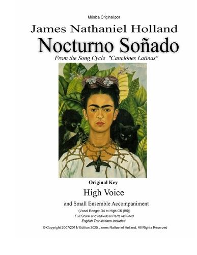 Nocturno Soñado: Arranged for High Voice and Small Ensemble Accompaniment